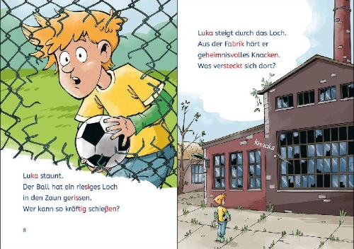 Buchcover und Innenansicht für das Buch: Leselöwen 1. Klasse - Der Wettkampf der Monstertrucks