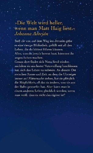 Buchcover und Innenansicht für das Buch: The Midnight Library