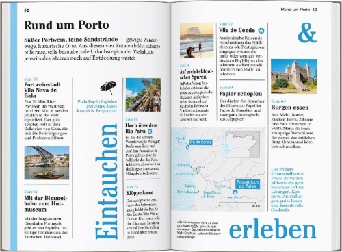 Buchcover und Innenansicht für das Buch: DUMONT Reise-Taschenbuch Reiseführer Portugal, Der Norden