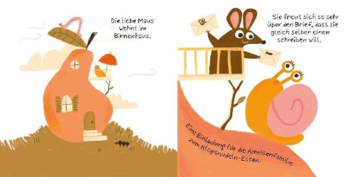 Buchcover und Innenansicht für das Buch: Ich hab dich schnecklich lieb