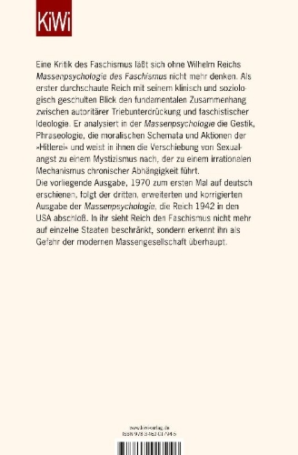 Buchcover und Innenansicht für das Buch: Massenpsychologie des Faschismus