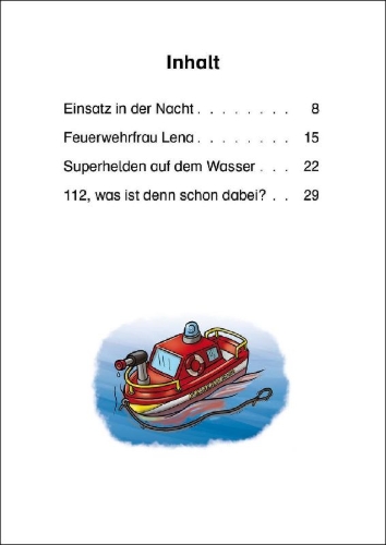 Buchcover und Innenansicht für das Buch: Bildermaus - Feuerwehrgeschichten