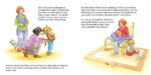 Buchcover und Innenansicht für das Buch: LESEMAUS 23: Conni und ihr kleiner Bruder