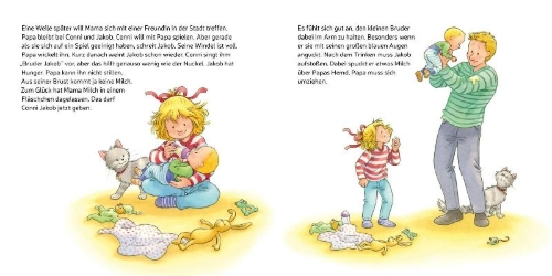 Buchcover und Innenansicht für das Buch: LESEMAUS 23: Conni und ihr kleiner Bruder