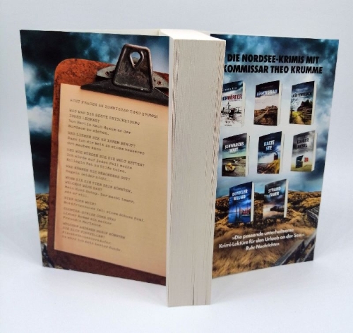 Buchcover und Innenansicht für das Buch: Dünenrache