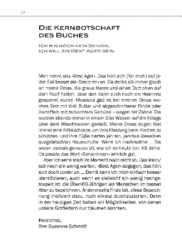 Buchcover und Innenansicht für das Buch: Nie wieder dick! Abnehmen ab 60