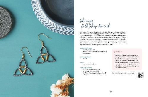 Buchcover und Innenansicht für das Buch: Makramee Schmuck