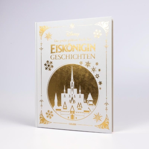 Buchcover und Innenansicht für das Buch: Disney: Das große goldene Buch der Eiskönigin-Geschichten