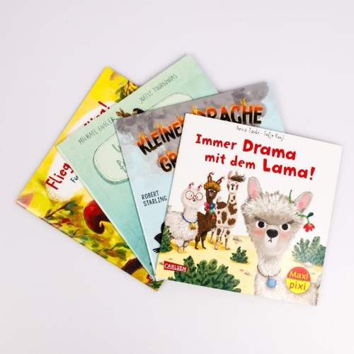 Buchcover und Innenansicht für das Buch: Maxi-Pixi-4er-Set 126: Kleine Tiere - große Gefühle (4x1 Exemplar)
