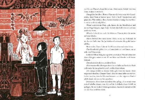 Buchcover und Innenansicht für das Buch: Mot en de Metaalvissers