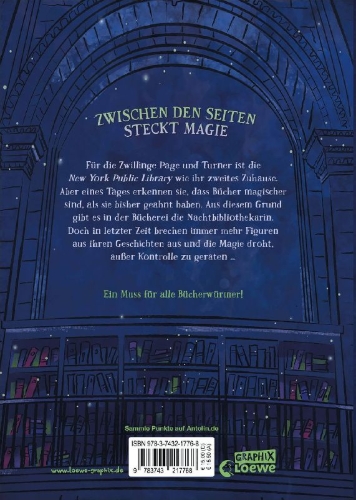 Buchcover und Innenansicht für das Buch: The Night Librarian