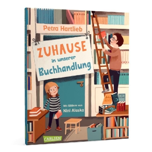 Buchcover und Innenansicht für das Buch: Zuhause in unserer Buchhandlung