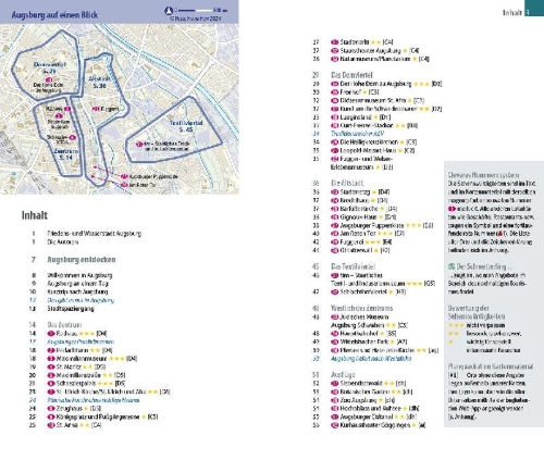 Buchcover und Innenansicht für das Buch: Reise Know-How CityTrip Augsburg