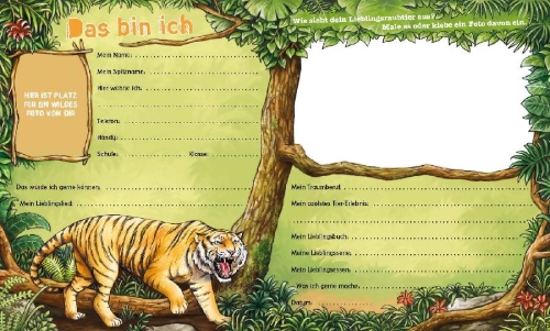 Buchcover und Innenansicht für das Buch: Meine Freunde (Wilde Tiere)