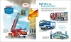 Buchcover und Innenansicht für das Buch: WAS IST WAS Junior Viele große Fahrzeuge