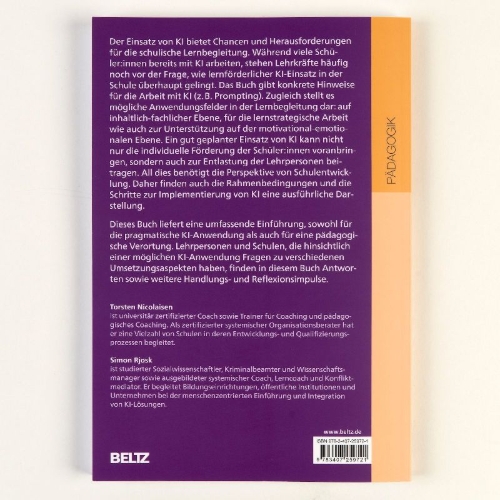 Buchcover und Innenansicht für das Buch: Lernbegleitung mit KI