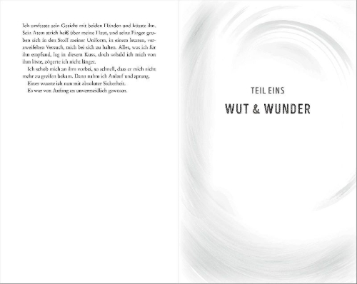 Buchcover und Innenansicht für das Buch: Vortex - Die Liebe, die den Anfang brachte
