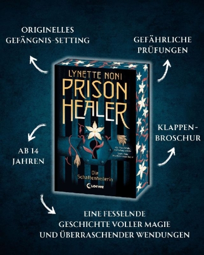 Buchcover und Innenansicht für das Buch: Prison Healer (Band 1) - Die Schattenheilerin