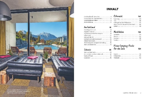 Buchcover und Innenansicht für das Buch: Yes we camp! Camping für die Seele
