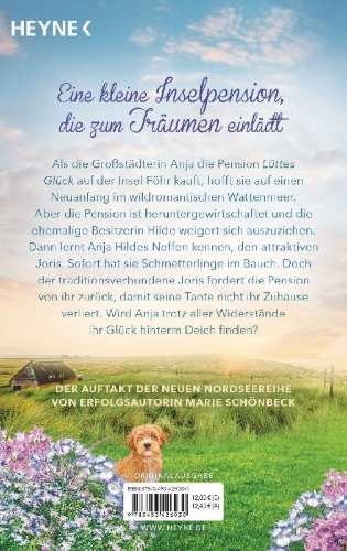 Buchcover und Innenansicht für das Buch: Lüttes Glück - Ein Traum am Nordseestrand
