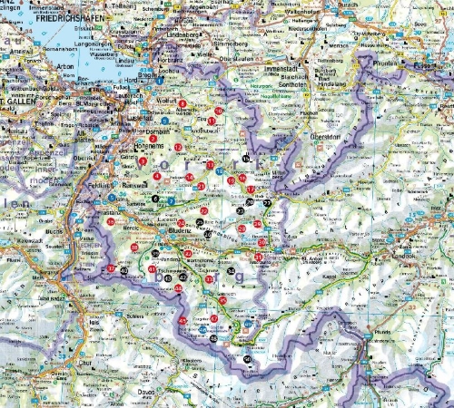Buchcover und Innenansicht für das Buch: Vorarlberg - Die schönsten Touren