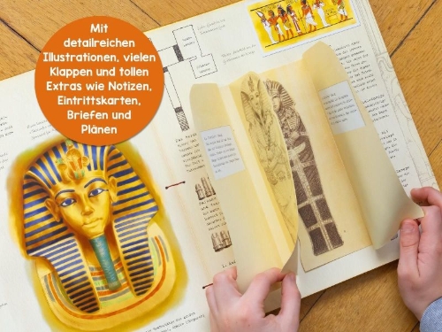 Buchcover und Innenansicht für das Buch: Expedition ins alte Ägypten