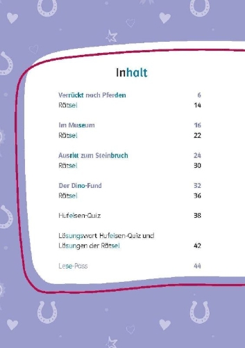 Buchcover und Innenansicht für das Buch: Lesefuchs Bibi & Tina: Ein Dino im Steinbruch Lesestufe 1