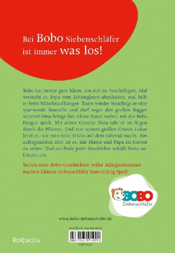 Buchcover und Innenansicht für das Buch: Mehr Spaß mit Bobo Siebenschläfer