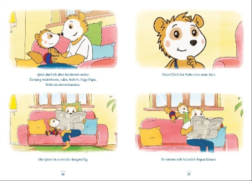 Buchcover und Innenansicht für das Buch: Mehr Spaß mit Bobo Siebenschläfer