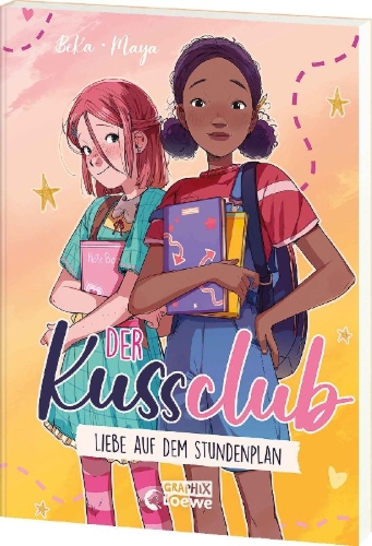 Buchcover und Innenansicht für das Buch: Der Kuss Club (Band 1) - Liebe auf dem Stundenplan