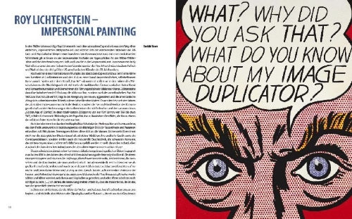 Buchcover und Innenansicht für das Buch: Roy Lichtenstein