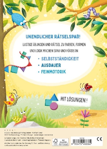 Buchcover und Innenansicht für das Buch: Mein Kindergarten-Block