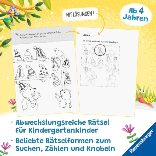 Buchcover und Innenansicht für das Buch: Mein Kindergarten-Block