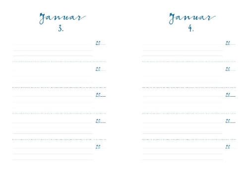 Buchcover und Innenansicht für das Buch: One Line a Day | Mein Fünf-Jahres-Tagebuch