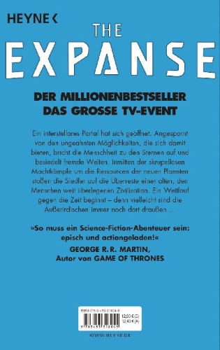 Buchcover und Innenansicht für das Buch: Cibola Burn - The Expanse Series Book 4