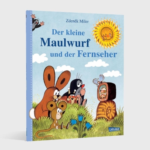 Buchcover und Innenansicht für das Buch: Der kleine Maulwurf und der Fernseher
