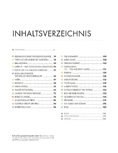 Buchcover und Innenansicht für das Buch: Die Anime-Bibliothek