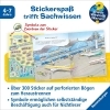 Buchcover und Innenansicht für das Buch: Wieso? Weshalb? Warum? Stickerheft - Flugzeuge