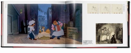 Buchcover und Innenansicht für das Buch: The Walt Disney Film Archives. The Animated Movies 1921-1968