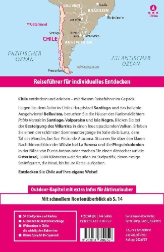 Buchcover und Innenansicht für das Buch: Reise Know-How Reiseführer Chile und die Osterinsel