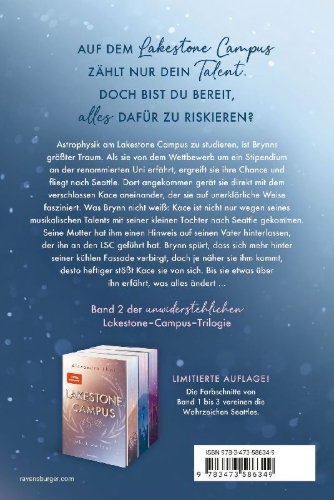 Buchcover und Innenansicht für das Buch: Lakestone Campus of Seattle, Band 2 - What We Lost