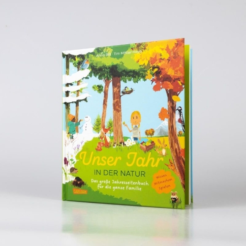 Buchcover und Innenansicht für das Buch: Unser Jahr in der Natur