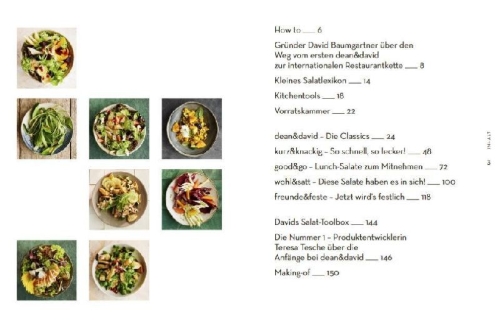 Buchcover und Innenansicht für das Buch: Salate
