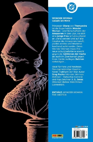 Buchcover und Innenansicht für das Buch: Wonder Woman: The Hiketeia