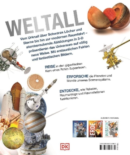 Buchcover und Innenansicht für das Buch: DK Wissen. Weltall