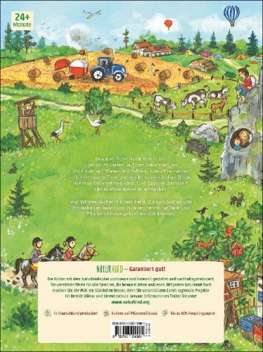 Buchcover und Innenansicht für das Buch: Mein großes buntes Natur-Wimmelbuch (Sammelband)