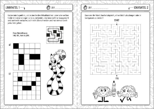Buchcover und Innenansicht für das Buch: Brain Gaming for Clever Kids