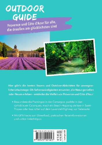 Buchcover und Innenansicht für das Buch: MARCO POLO OUTDOOR GUIDE Reiseführer Provence & Côte d'Azur