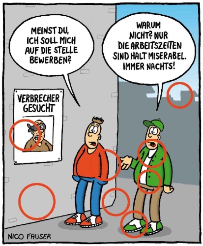 Buchcover und Innenansicht für das Buch: Finde den Fehler - Bildersuchrätsel mit Cartoons