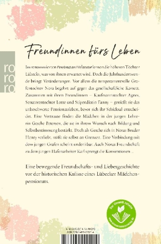 Buchcover und Innenansicht für das Buch: Das Pensionat am Holstentor: Frühlingstöchter